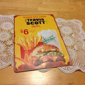 Fast food advertising, special promotion art sign